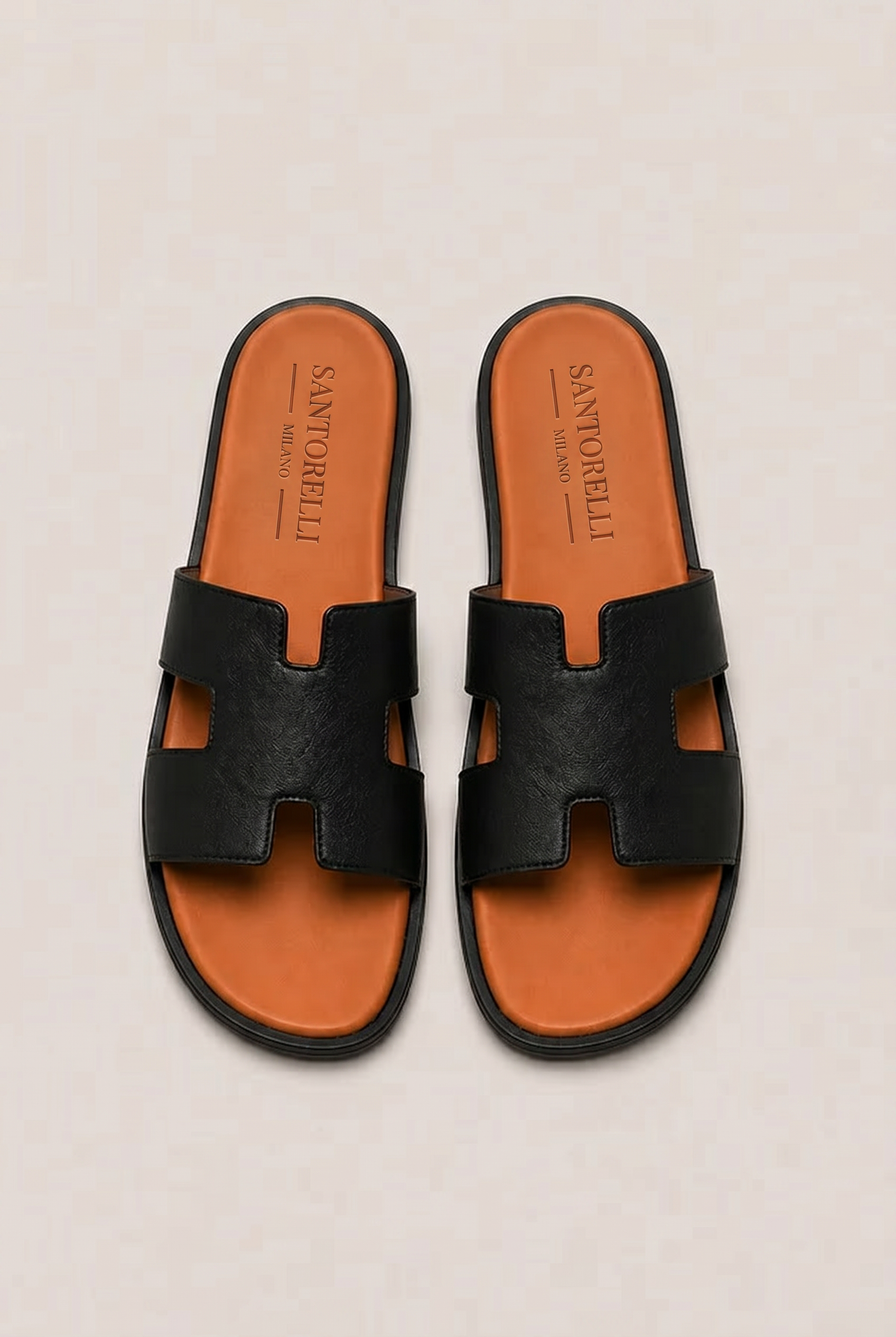Santorelli Sandal Black/Brown