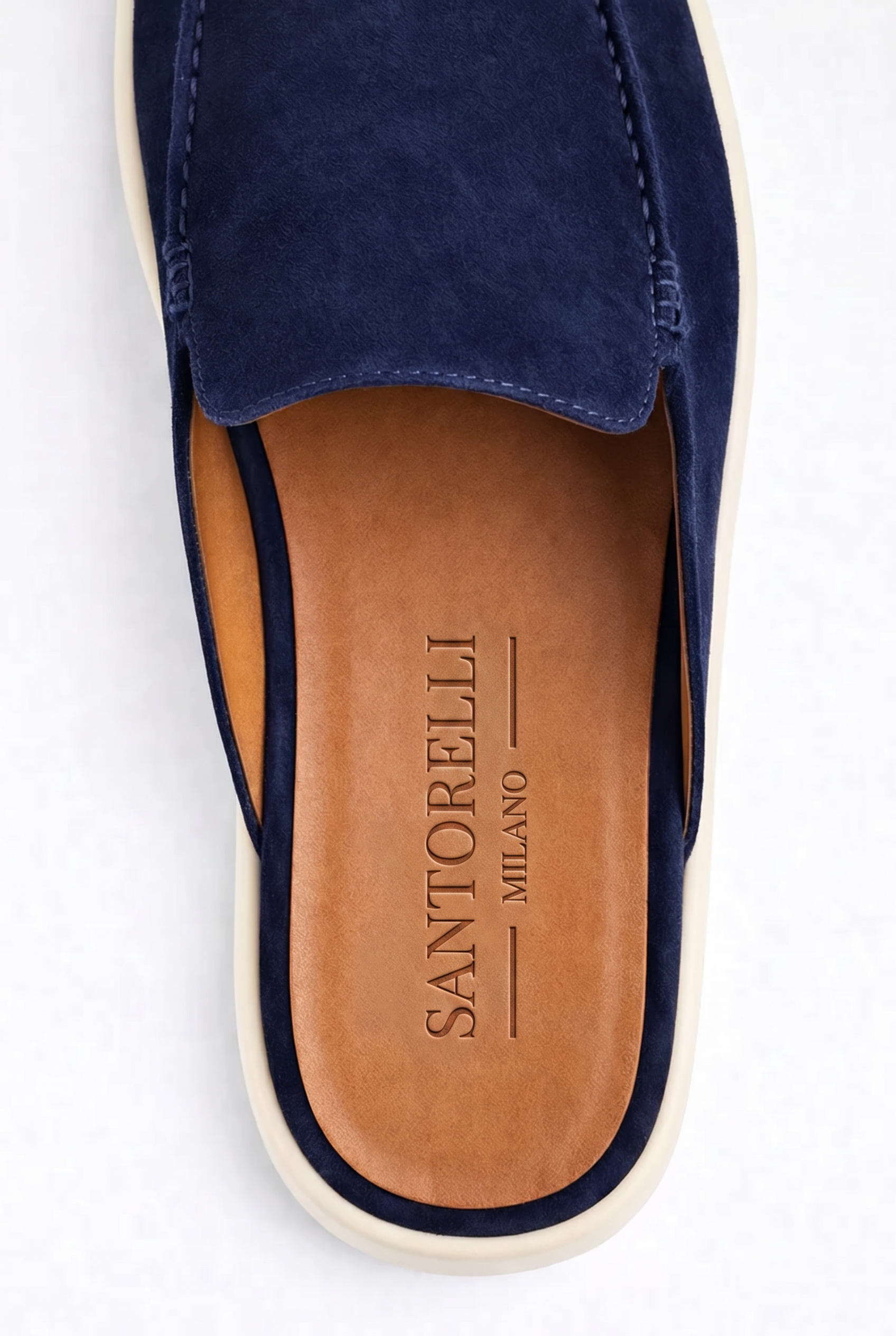 Ancestral Suede Mule Navy Blue