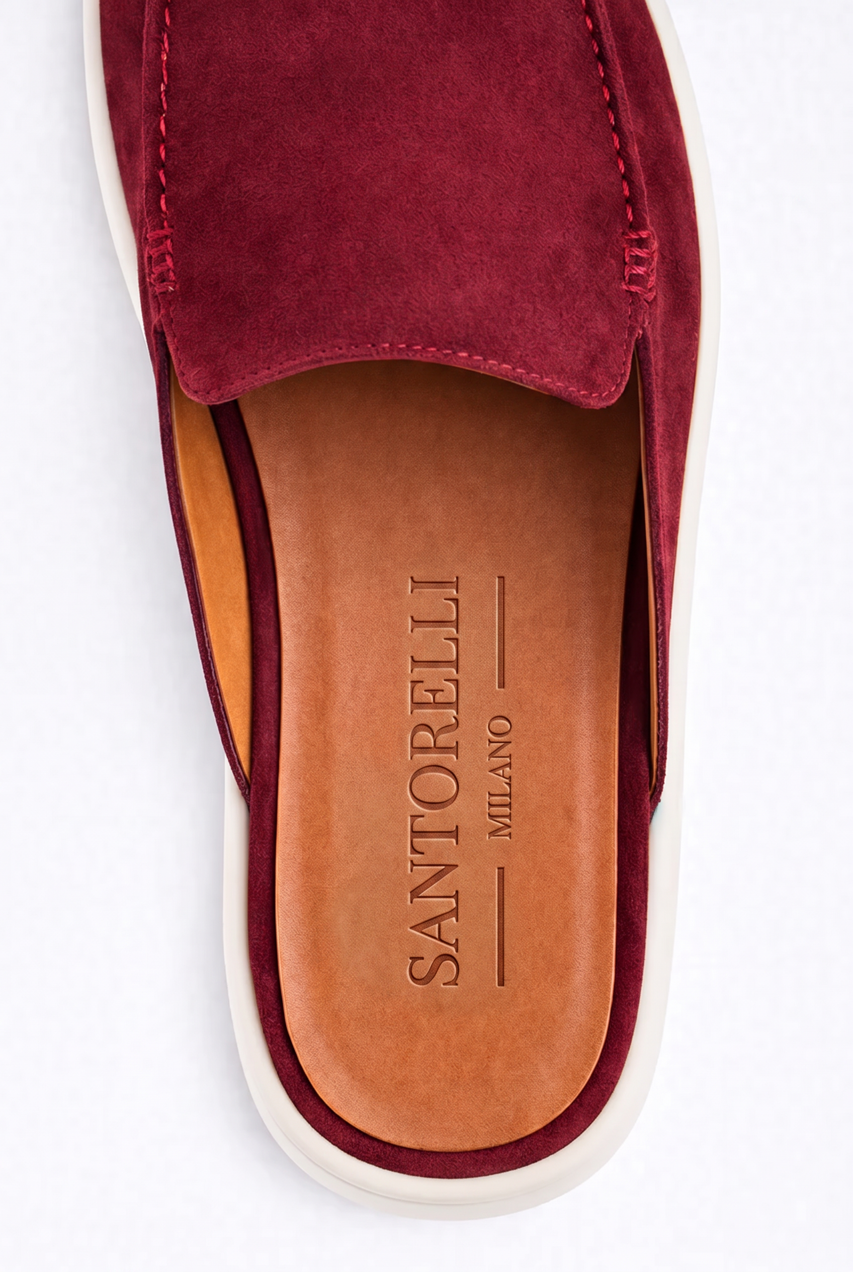 Ancestral Suede Mule Burgundy