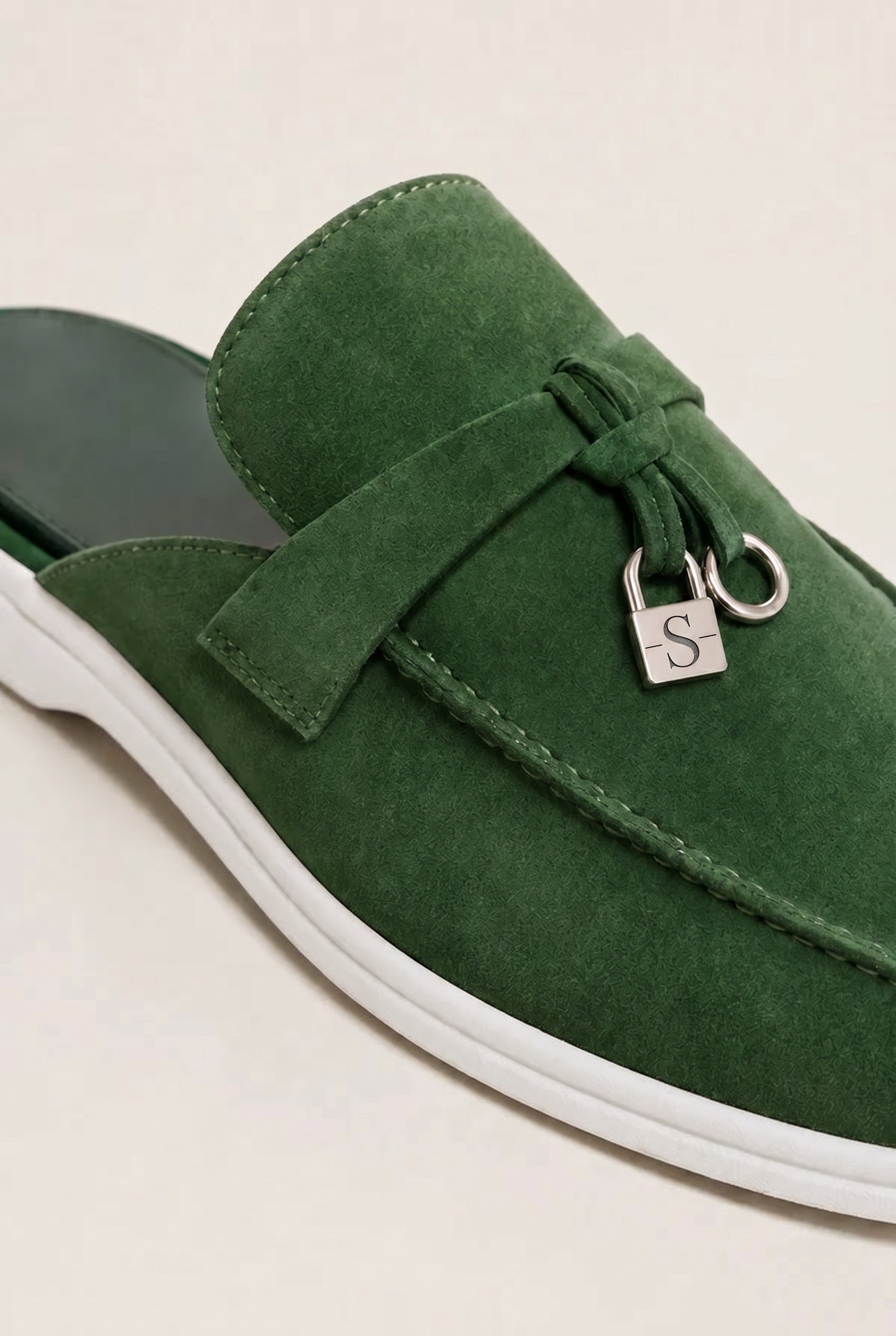 Ancestral Buckle Mule Green