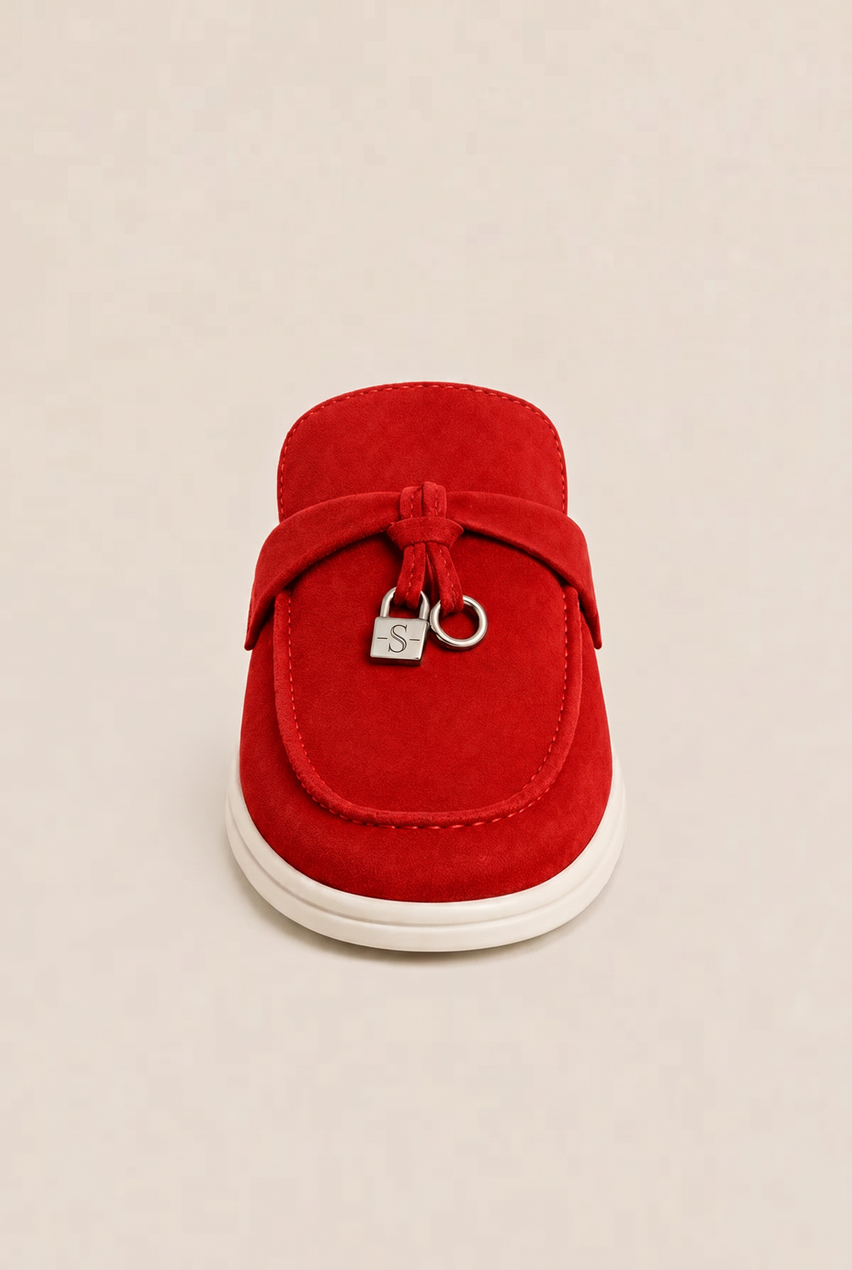 Ancestral Buckle Mule Red