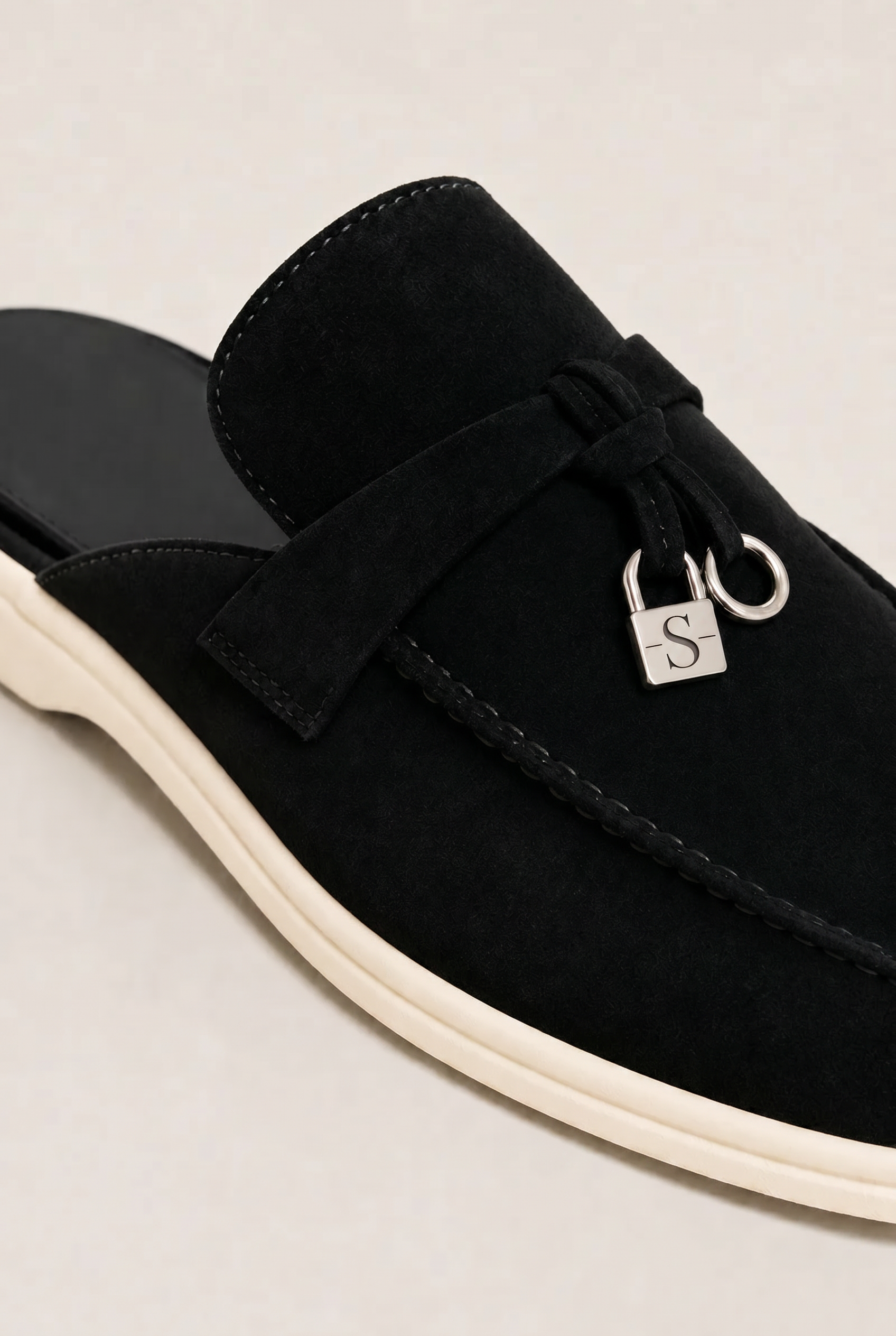Ancestral Buckle Mule Black