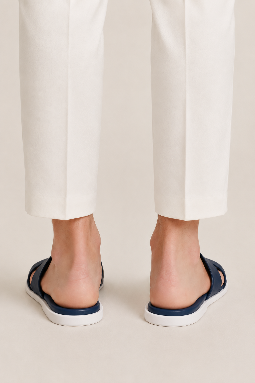 Santorelli Sandal Blue/White