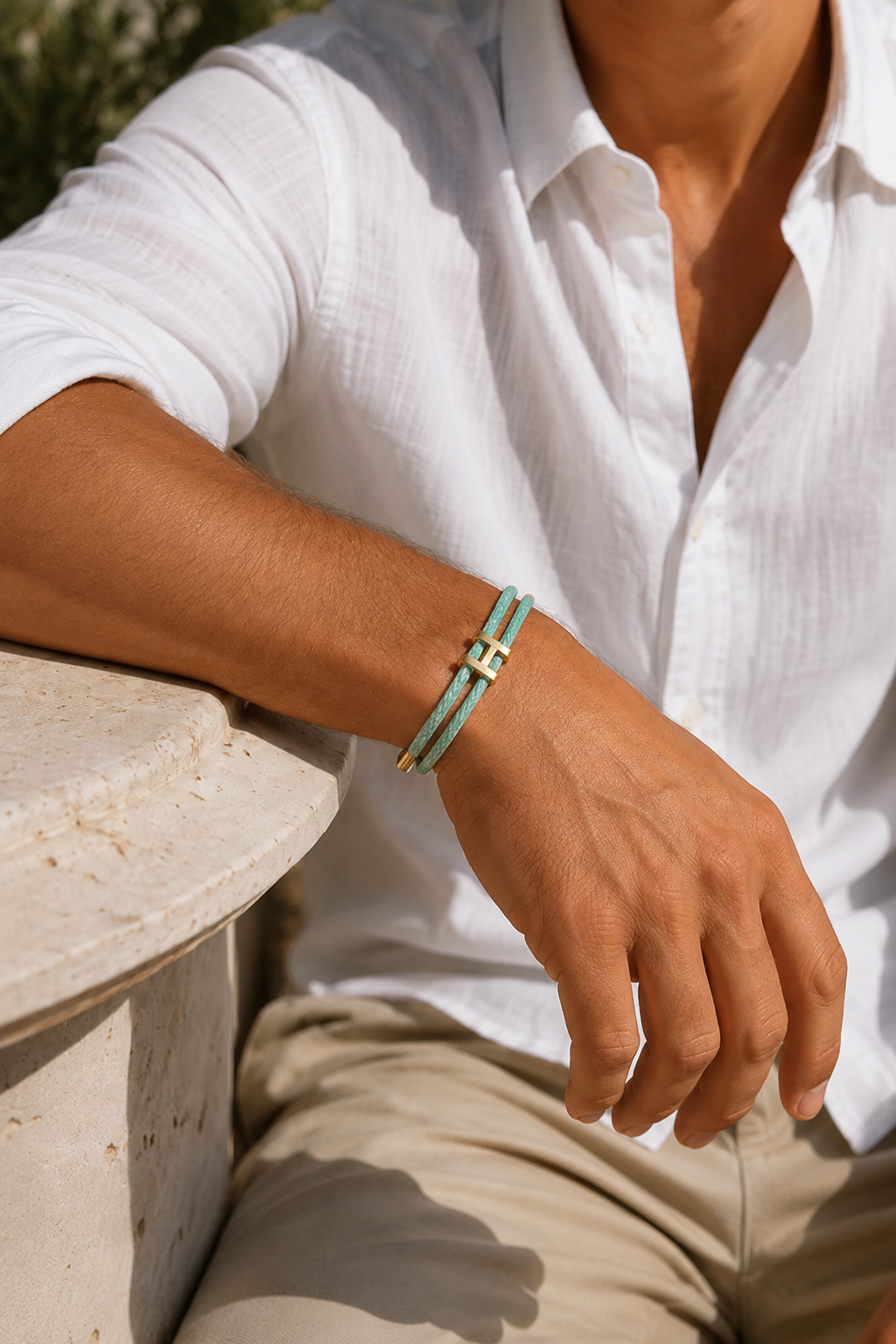 Aurelio Bracelet Mint/Gold