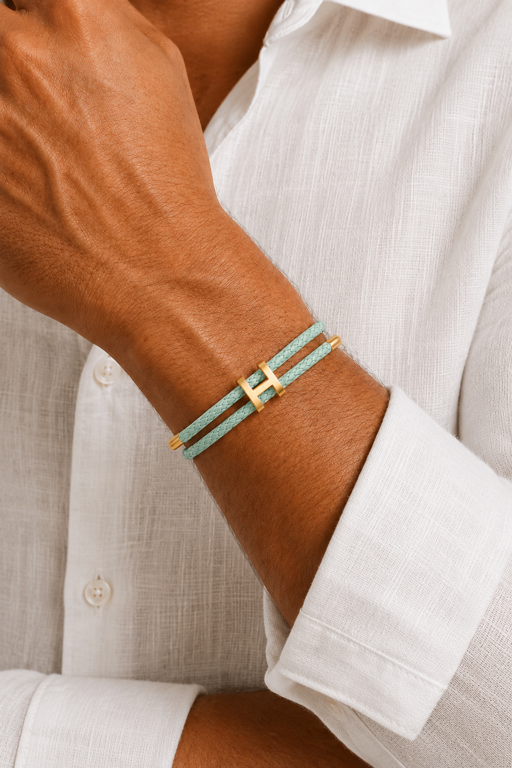 Aurelio Bracelet Mint/Gold
