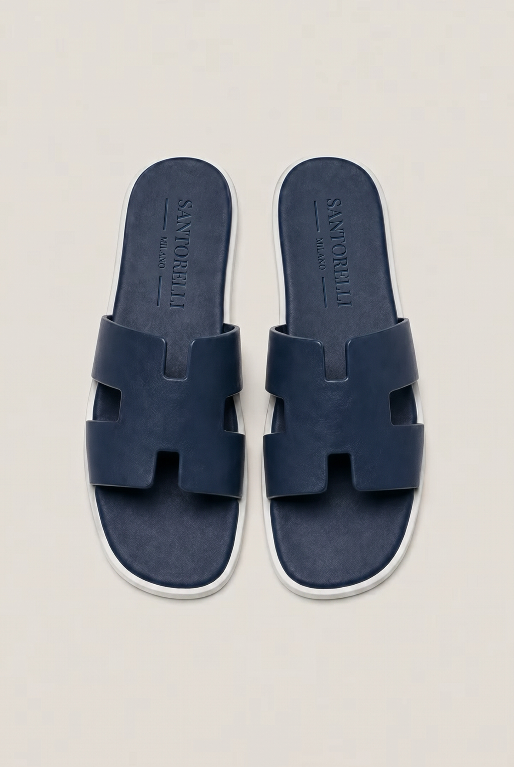 Santorelli Sandal Blue/White