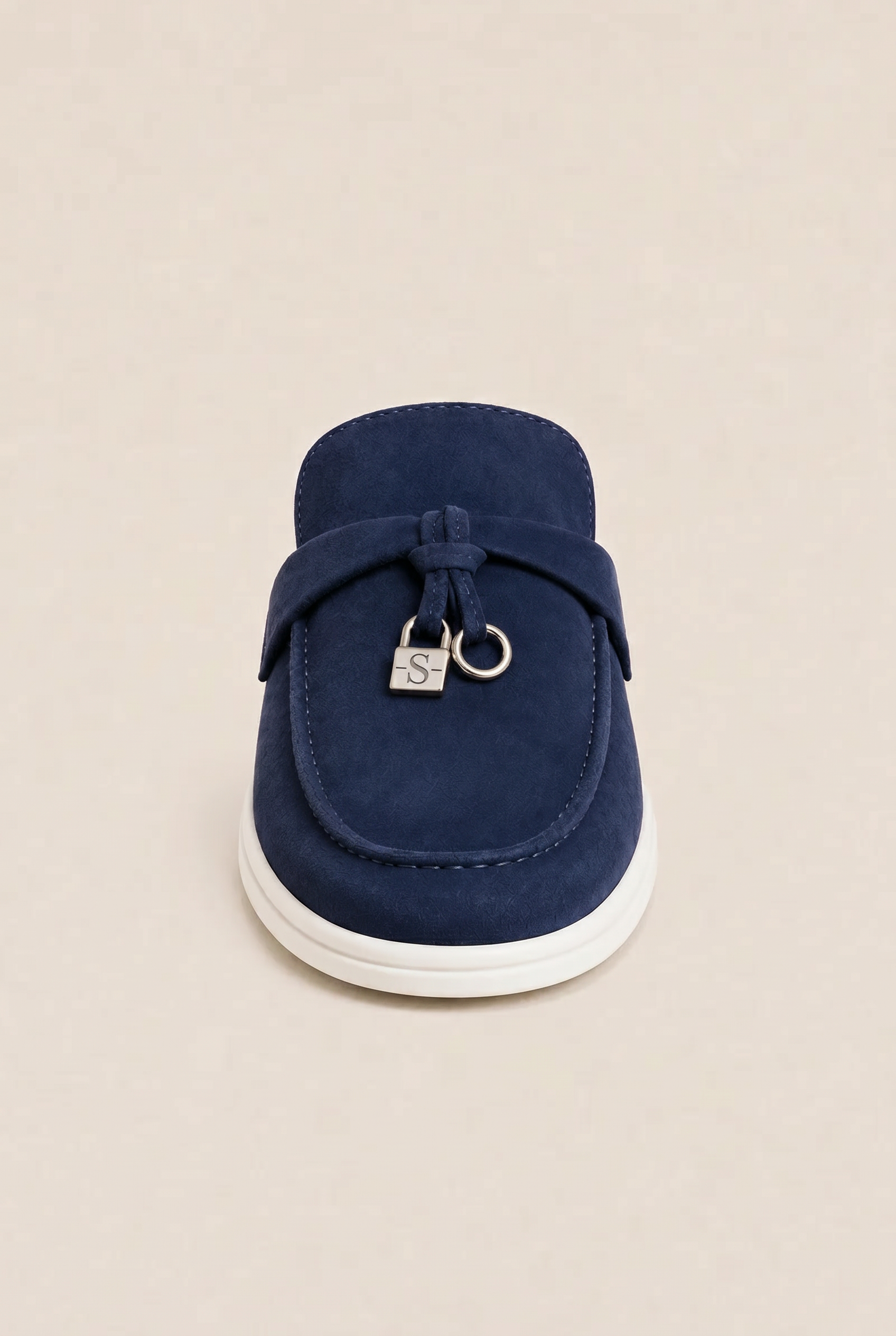 Ancestral Buckle Mule Navy