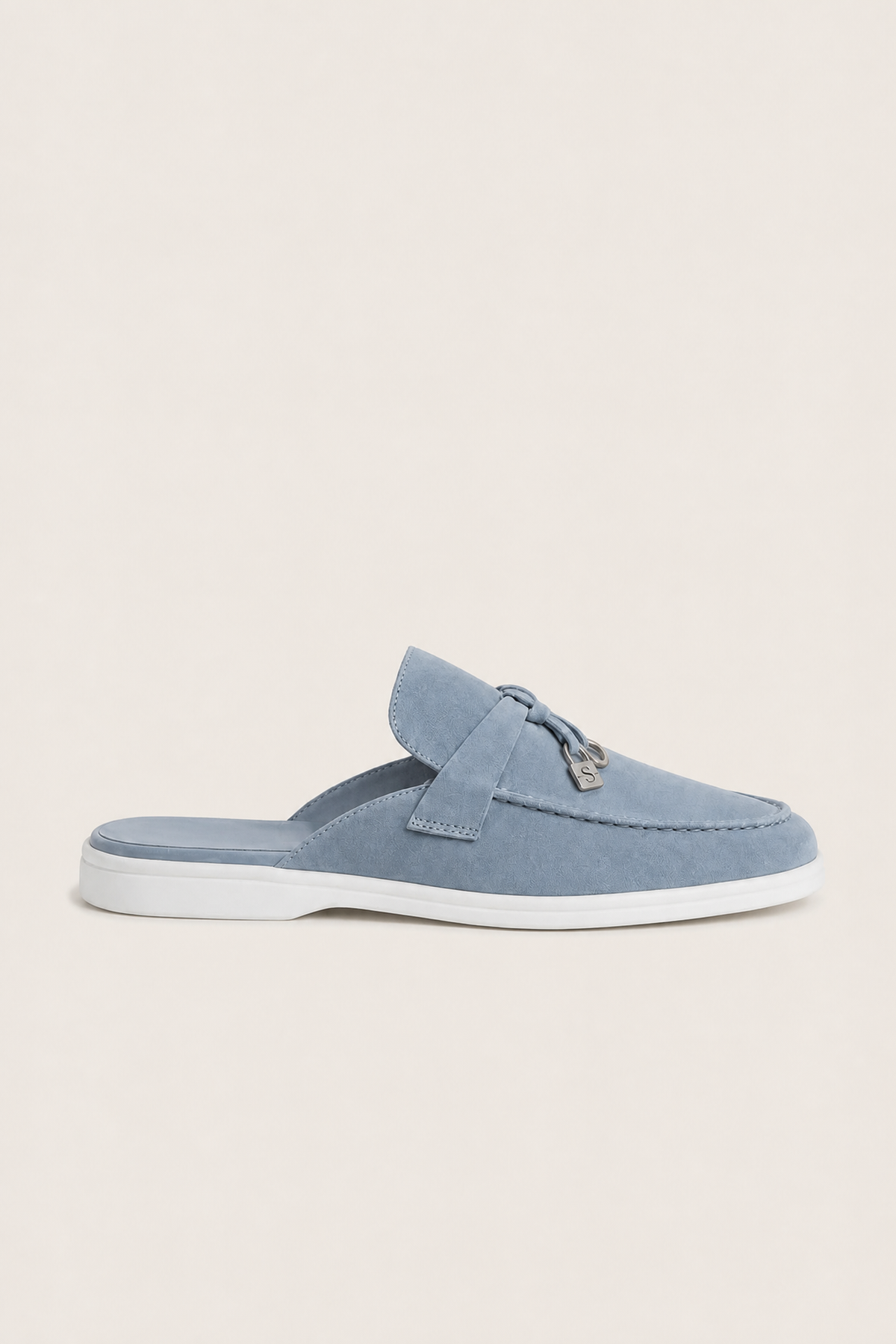 Ancestral Buckle Mule Blue