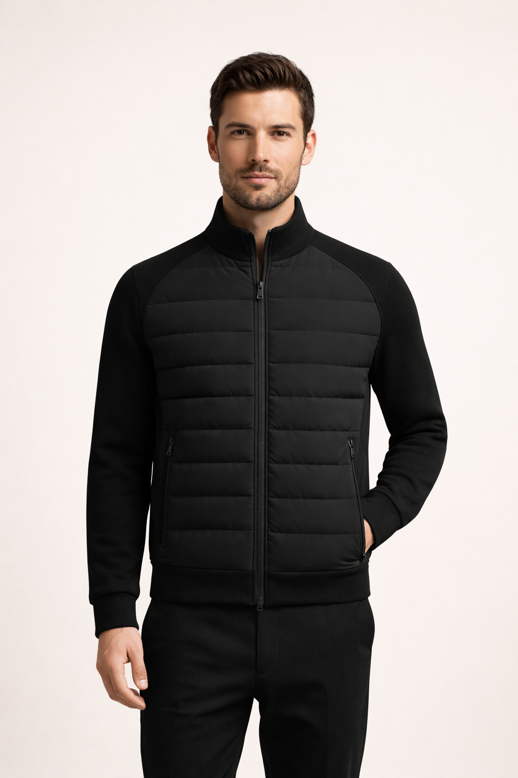 Essential Hybrid Jacket Black
