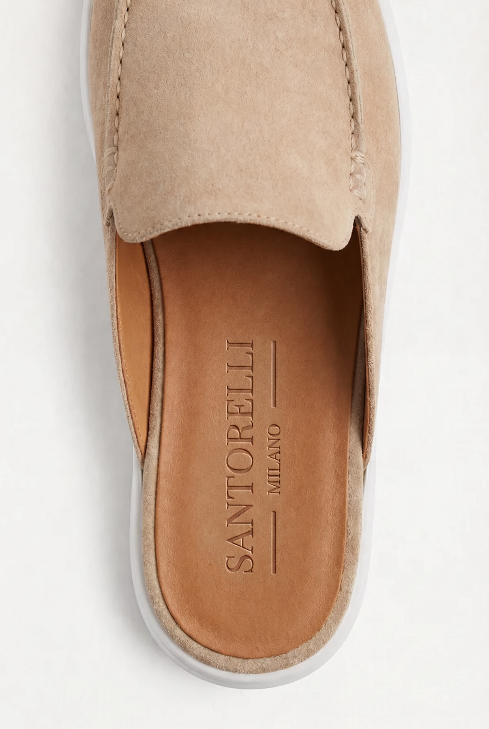 Ancestral Suede Mule Light Gray