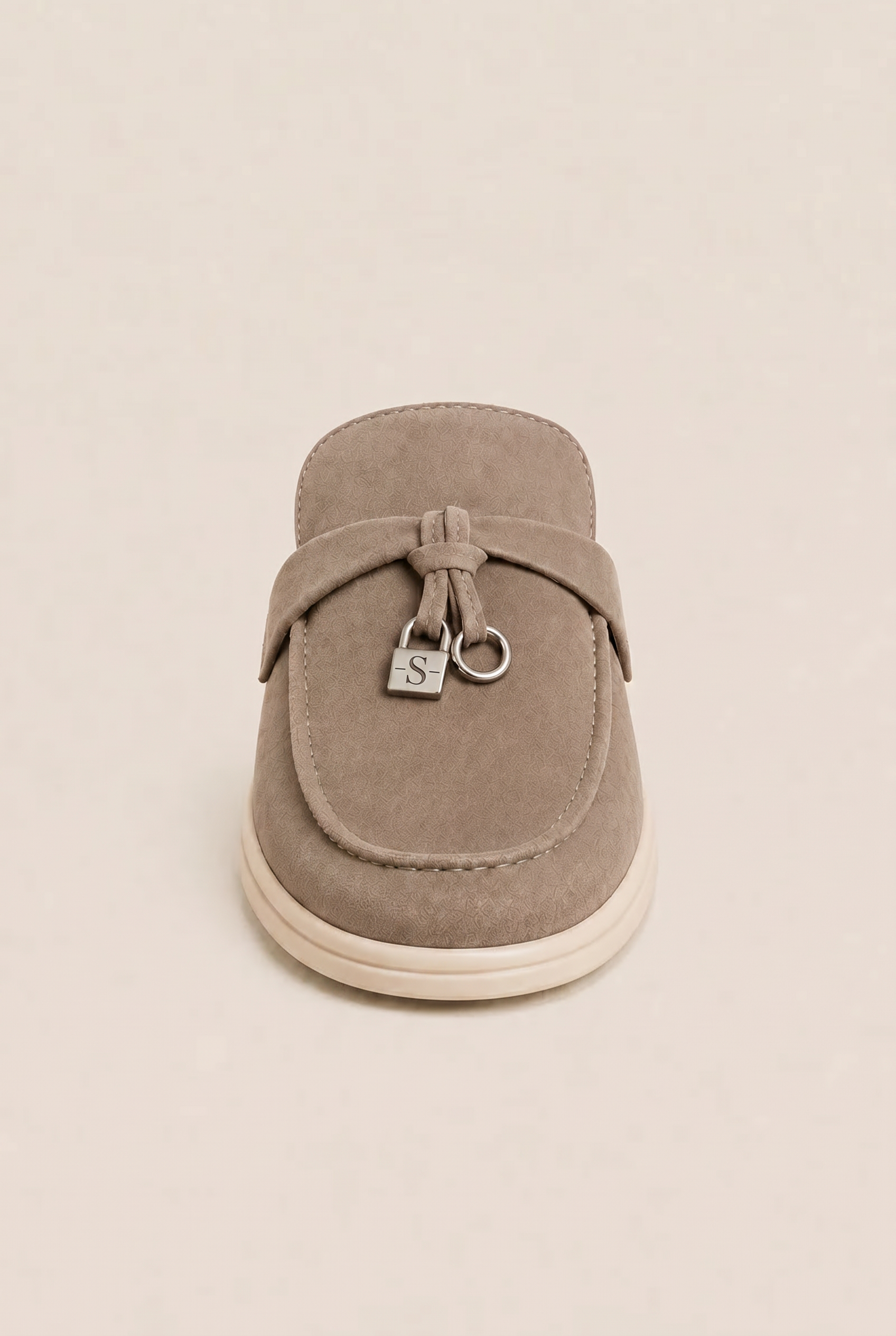 Ancestral Buckle Mule Beige
