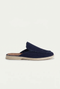 Ancestral Suede Mule Navy Blue