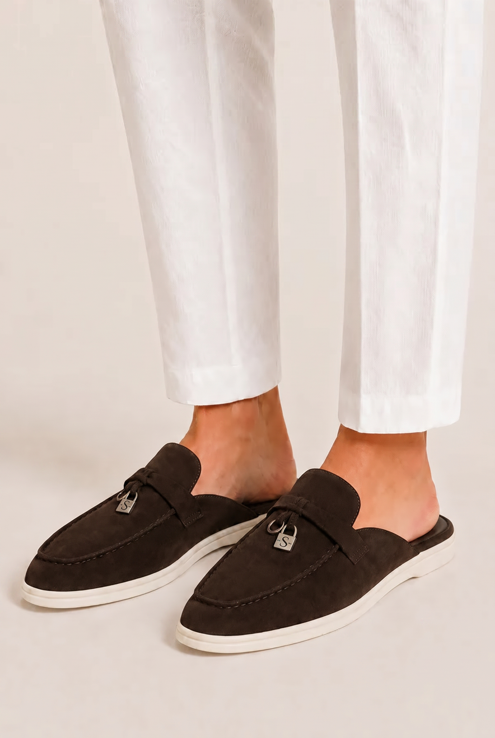 Ancestral Buckle Mule Brown