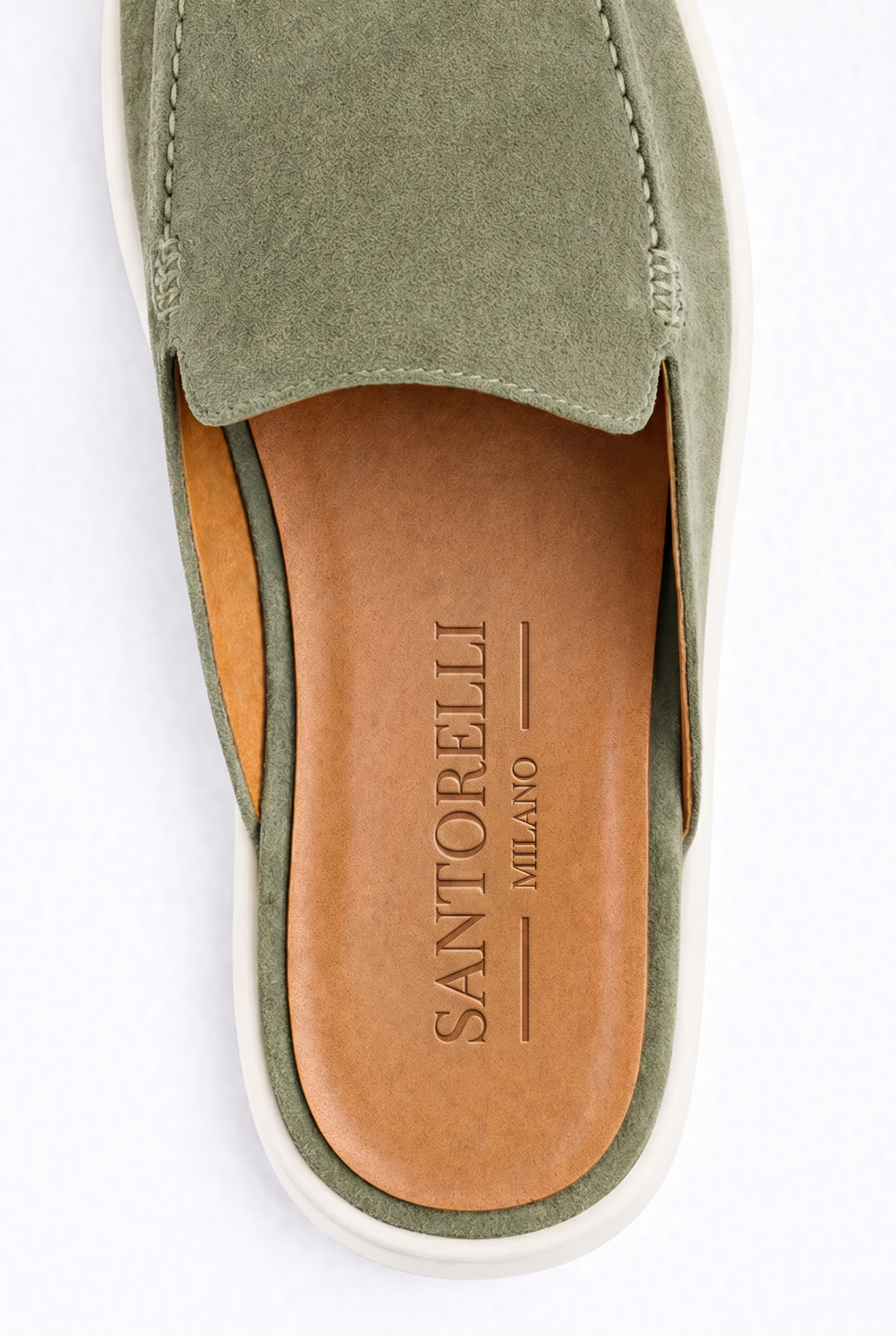 Ancestral Suede Mule Sage