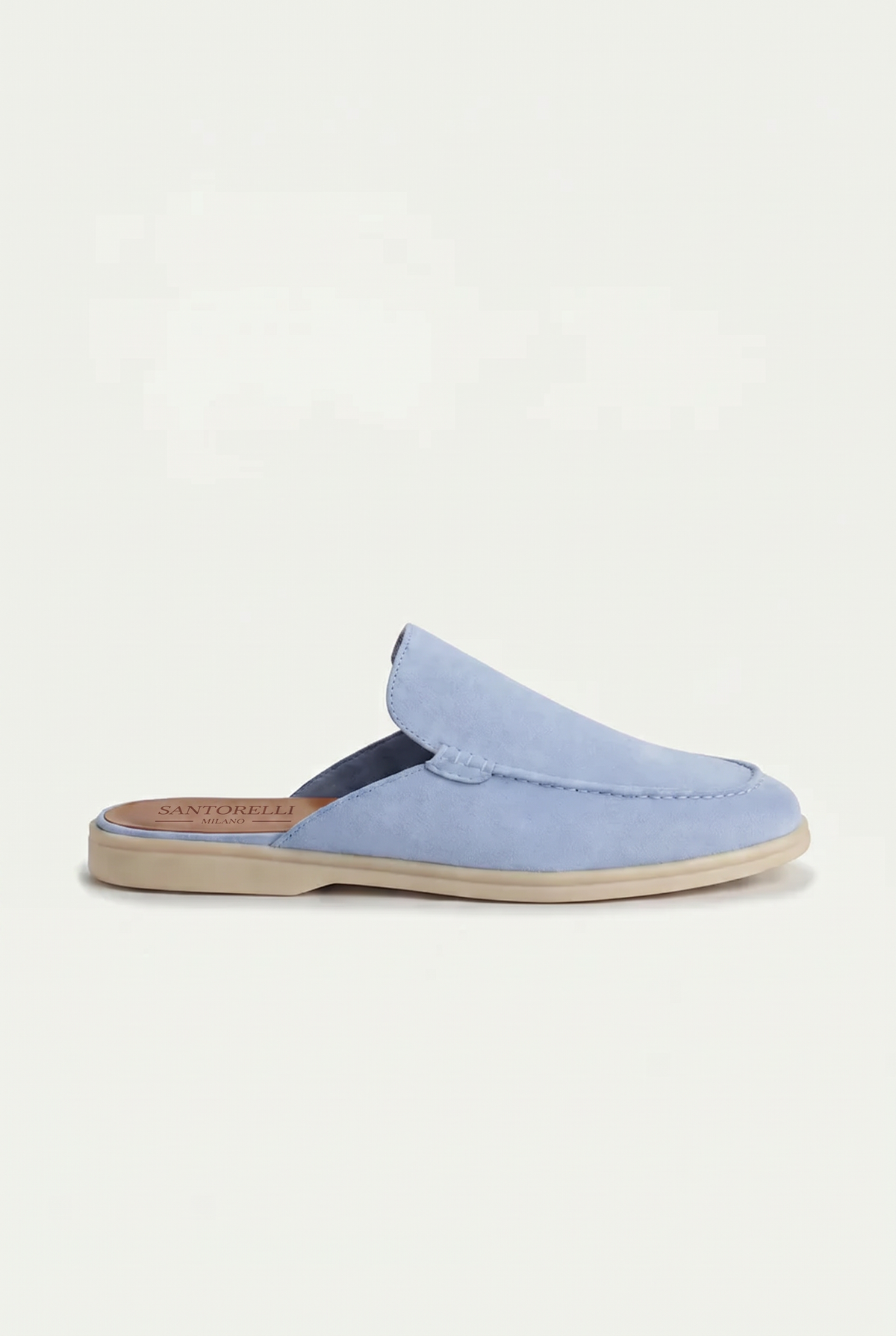 Ancestral Suede Mule Light Blue