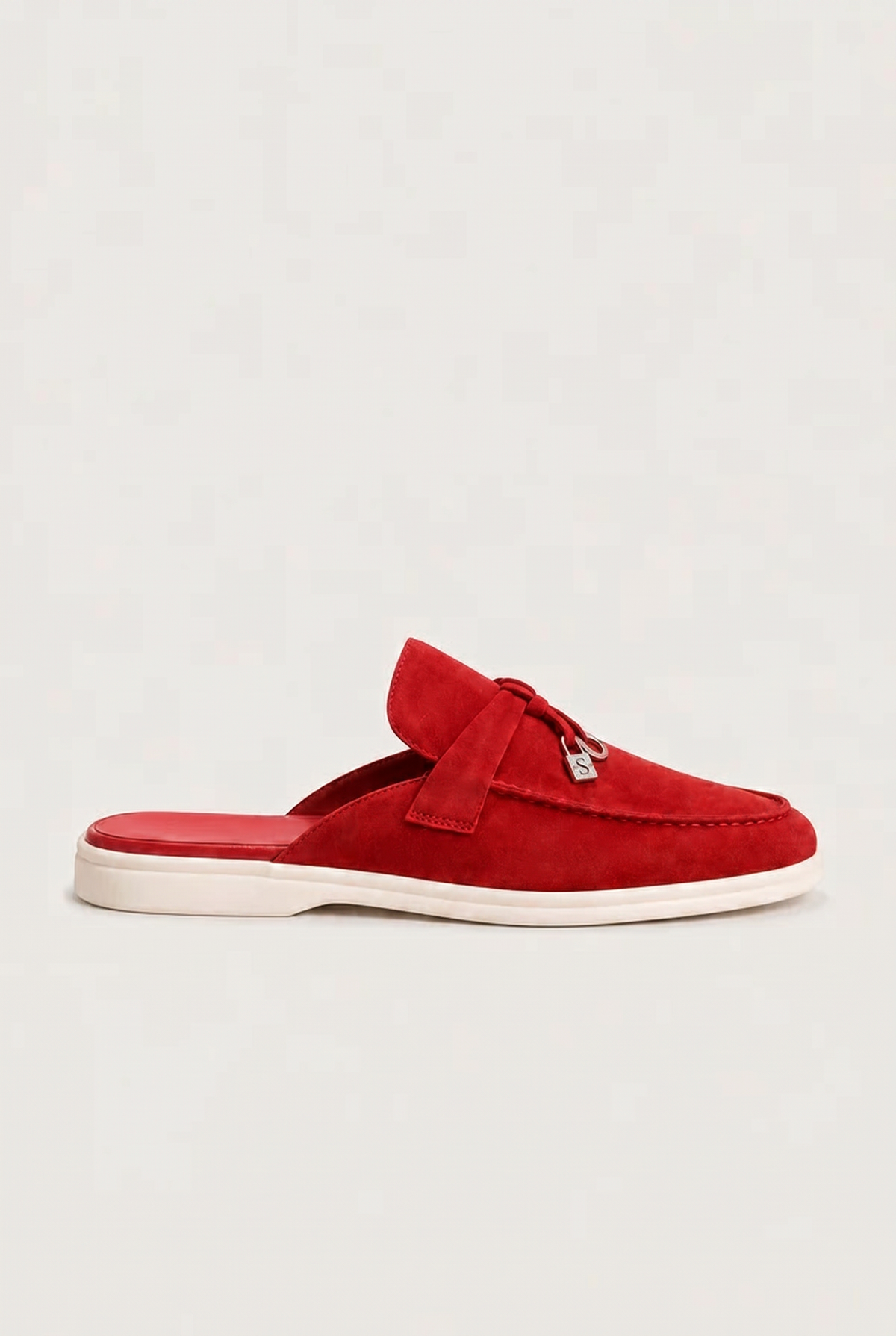 Ancestral Buckle Mule Red