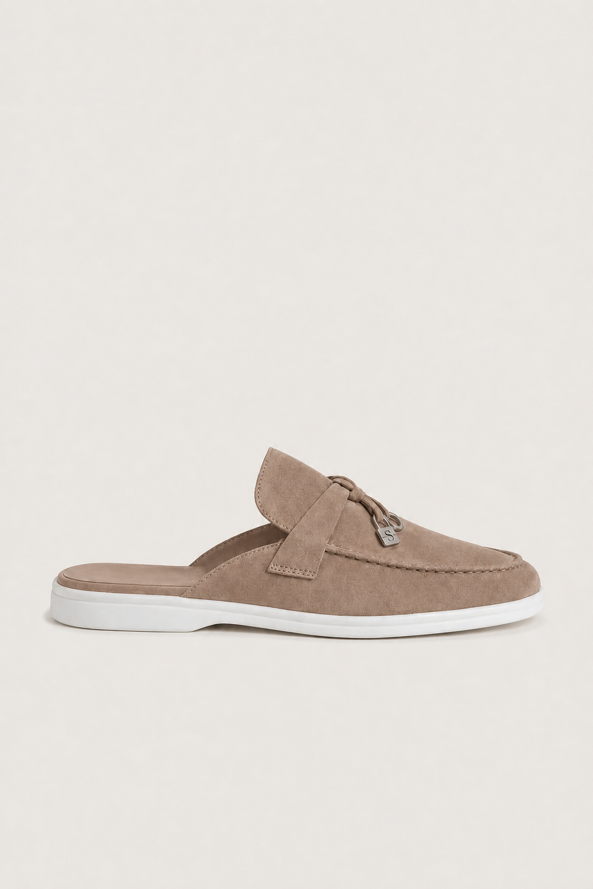 Ancestral Buckle Mule Beige