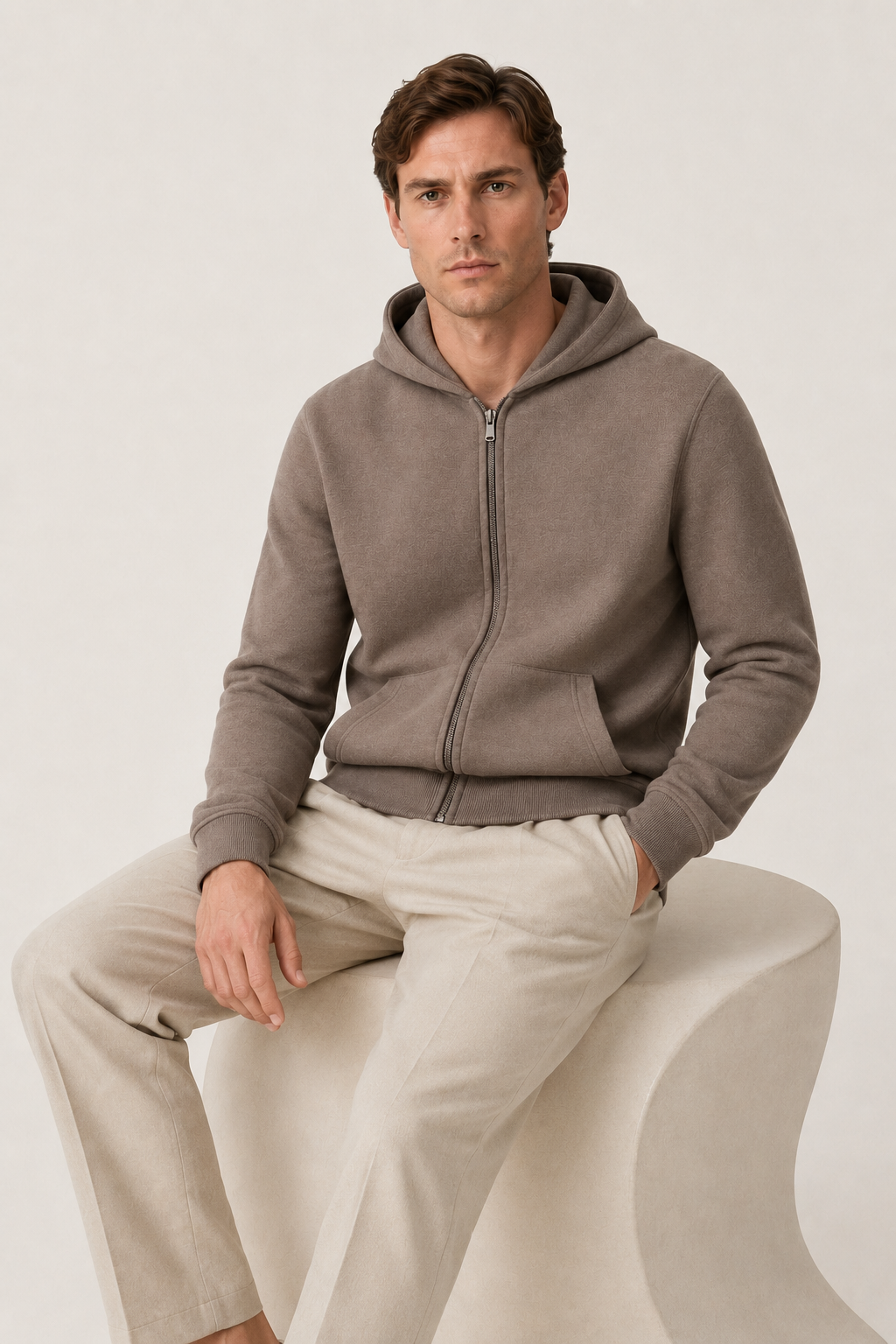 Évoque Cardigan Taupe