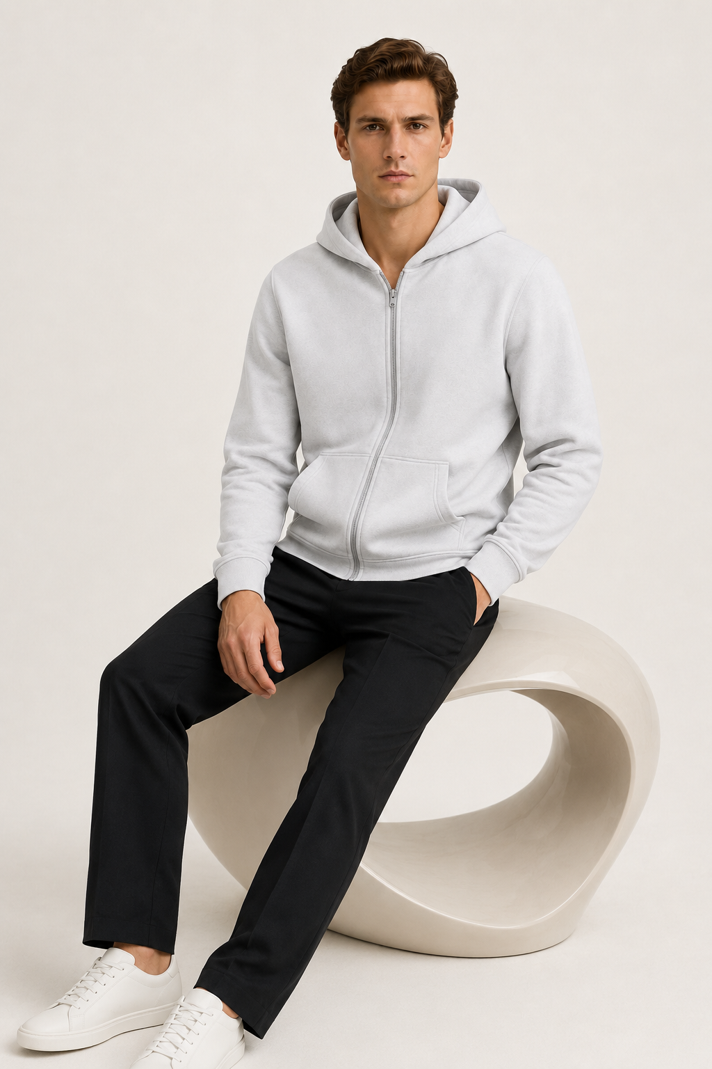 Évoque Cardigan Light Gray