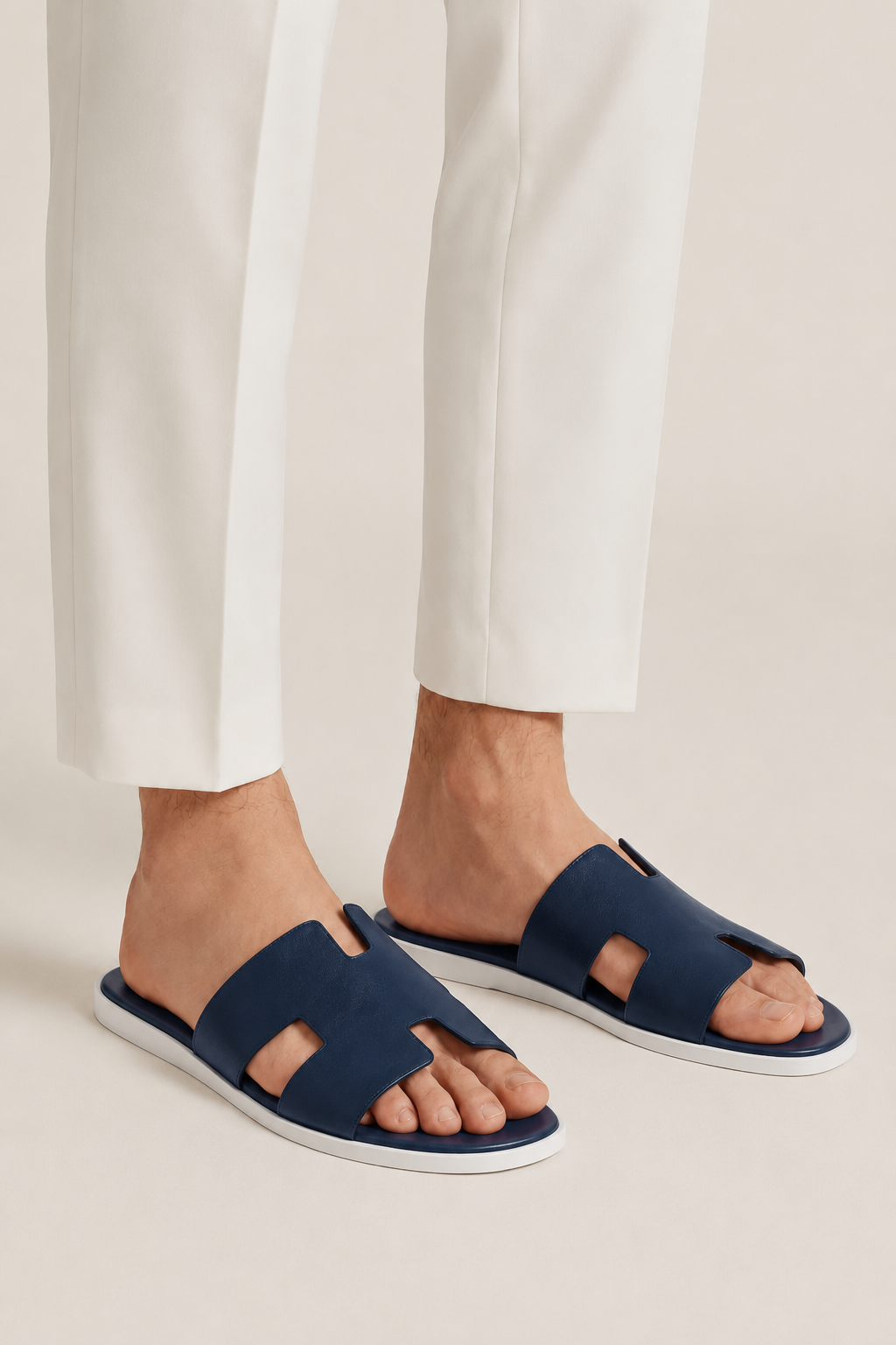 Santorelli Sandal Blue/White