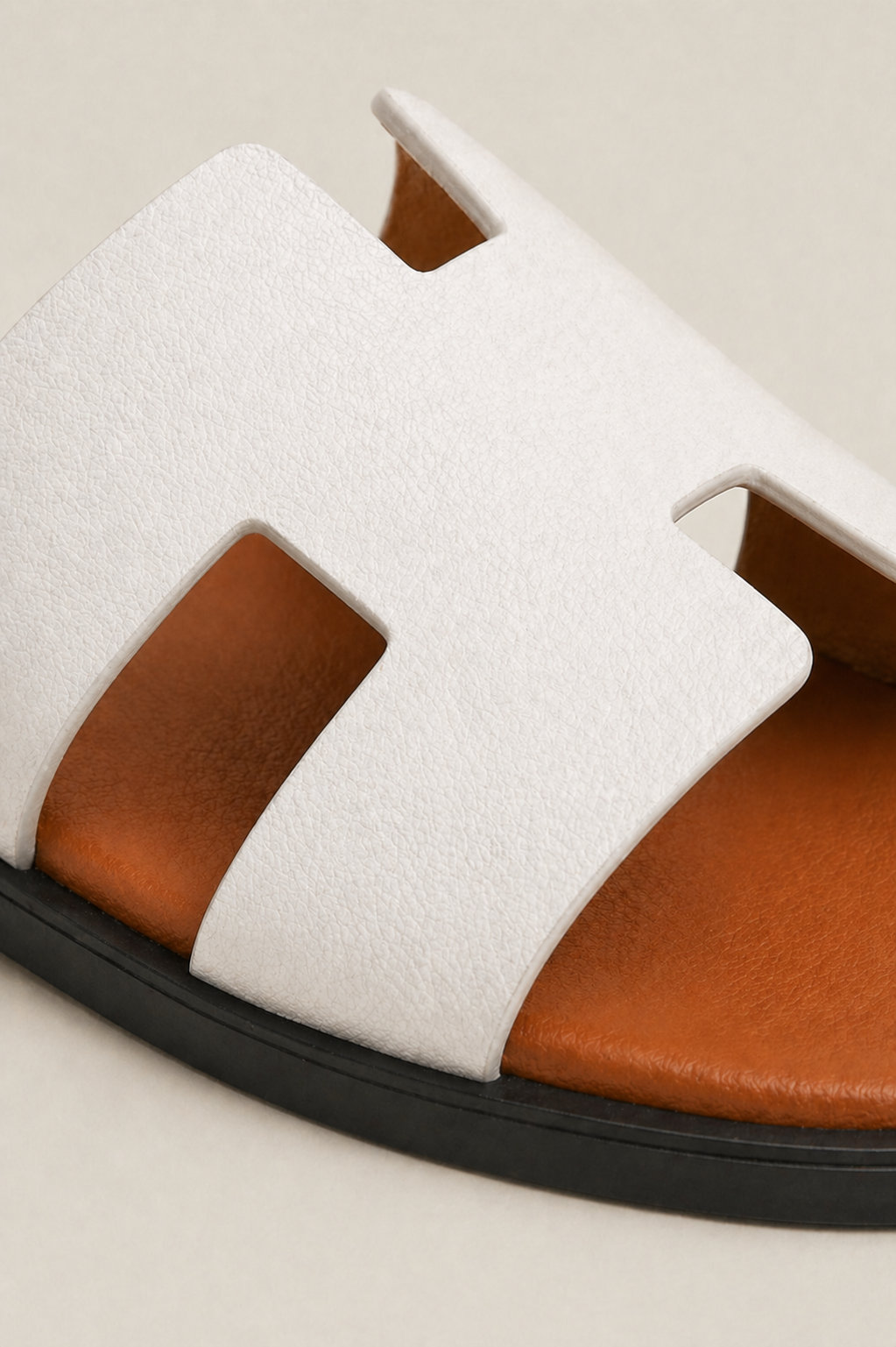 Santorelli Sandal White/Brown