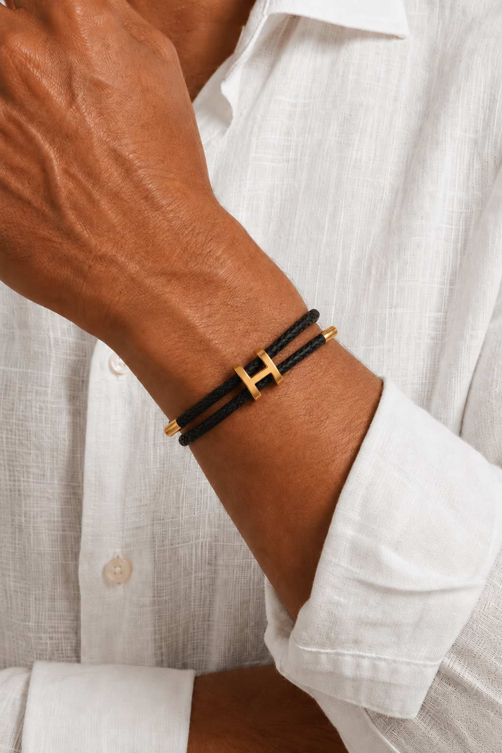 Santorelli Bracelet Black/Gold