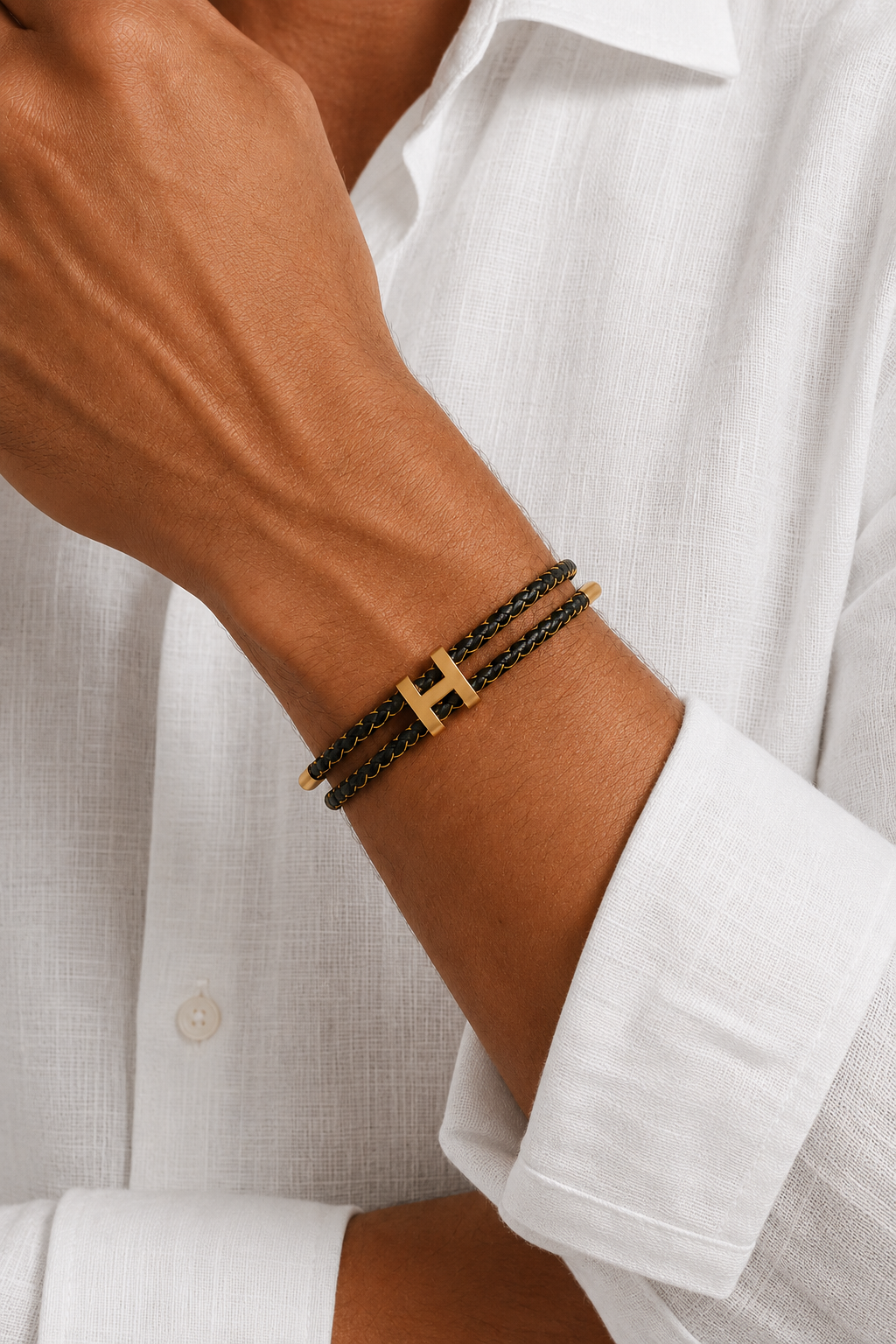Santorelli Bracelet Gold/Black
