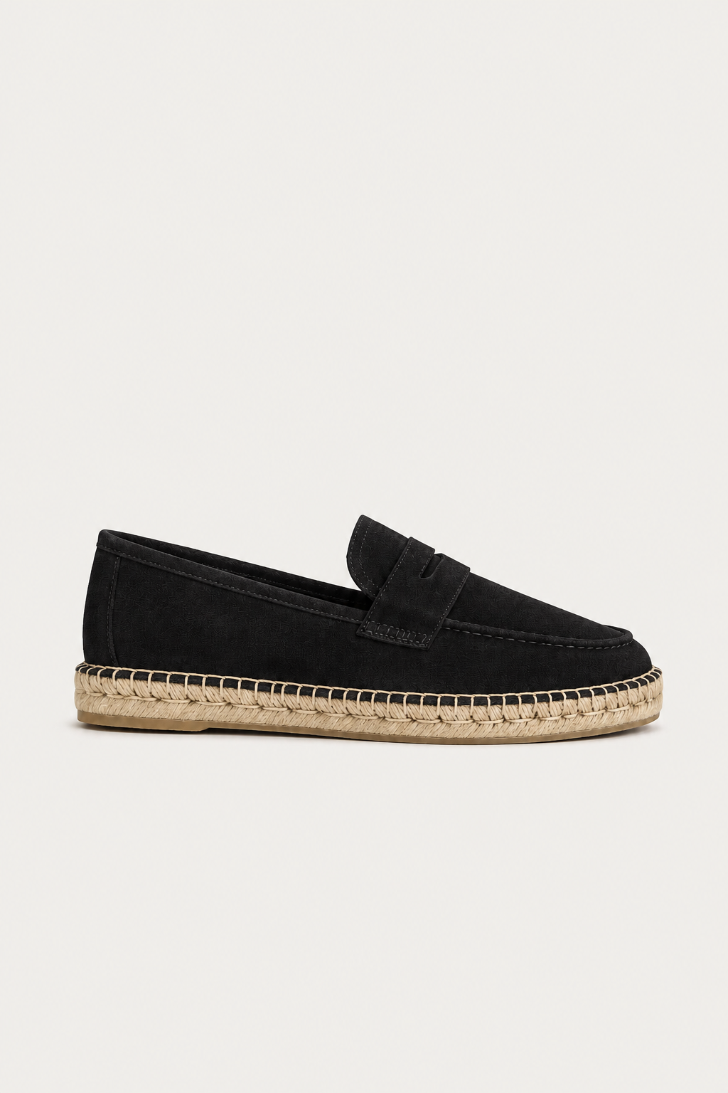 Como Suede Espadrille Black