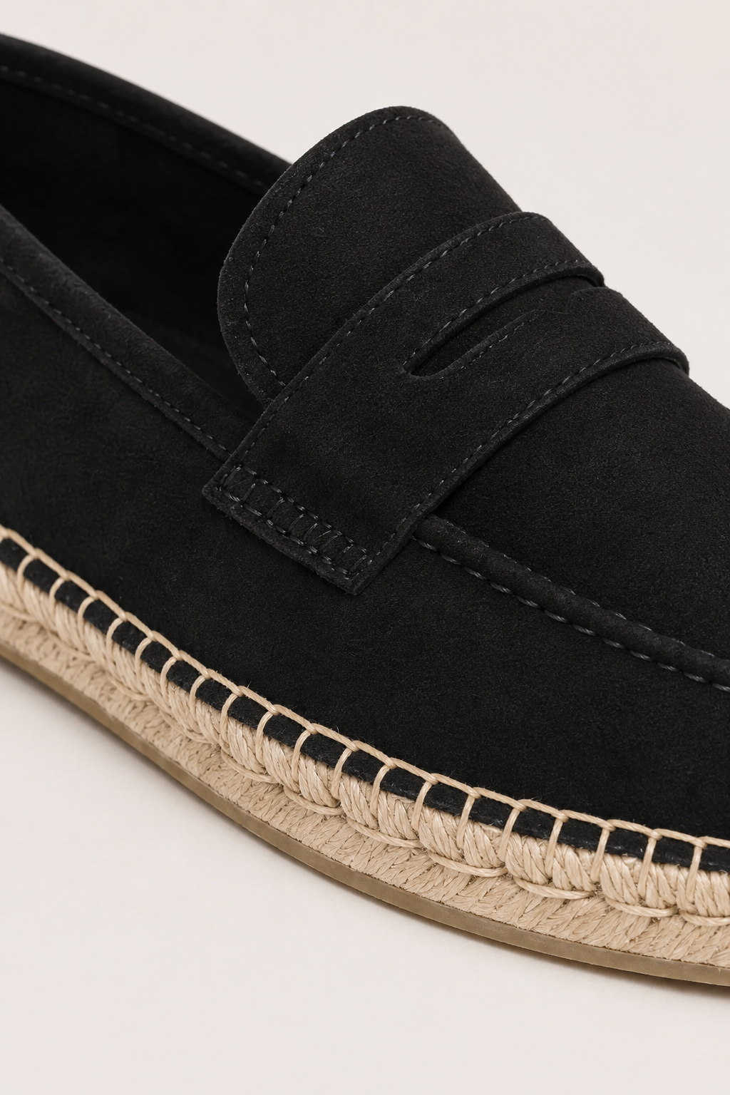Como Suede Espadrille Black