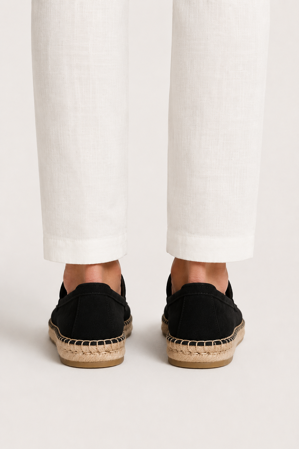 Como Suede Espadrille Black