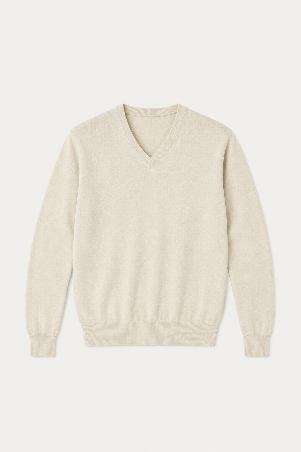 Classic V-neck Cream
