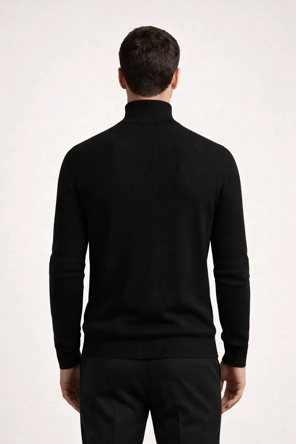 Ribbed Turtleneck Black