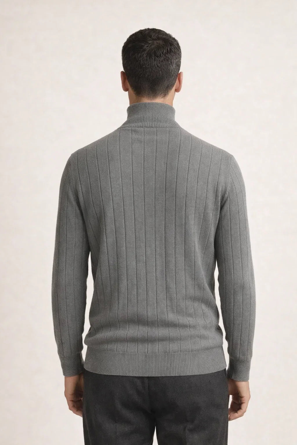 Tailored Turtleneck Grey