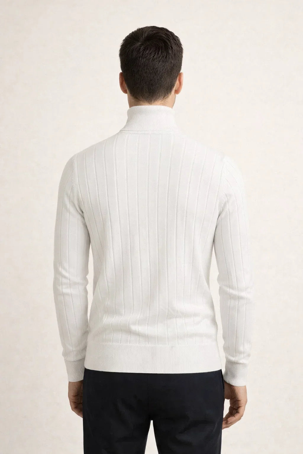 Tailored Turtleneck White