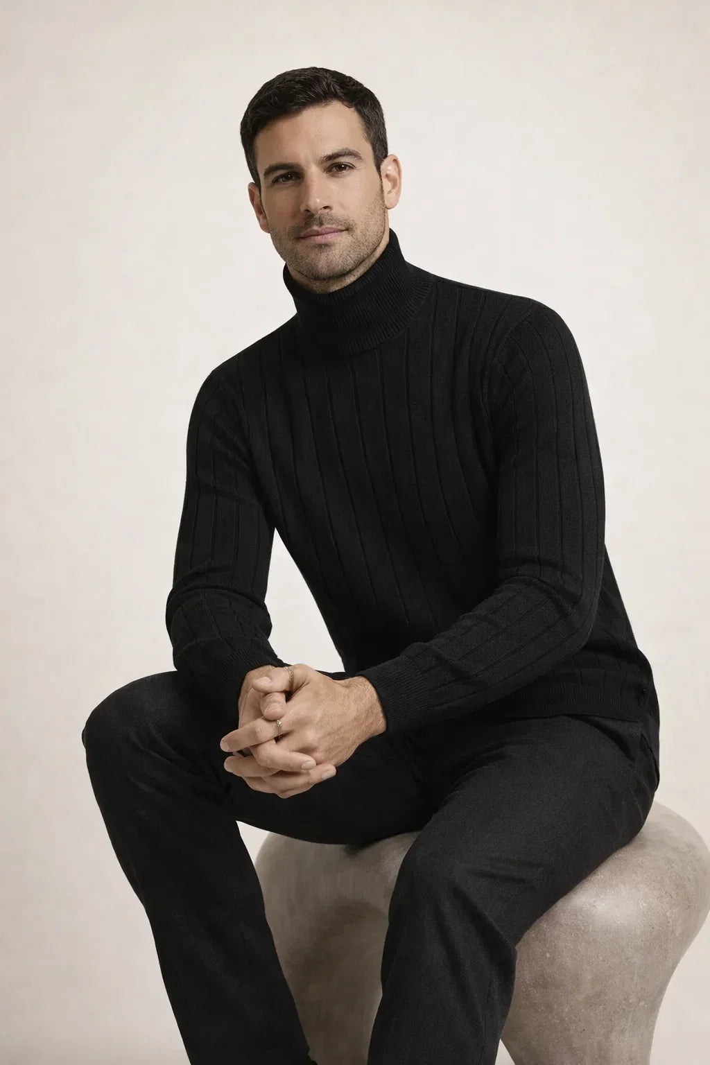 Tailored Turtleneck Black